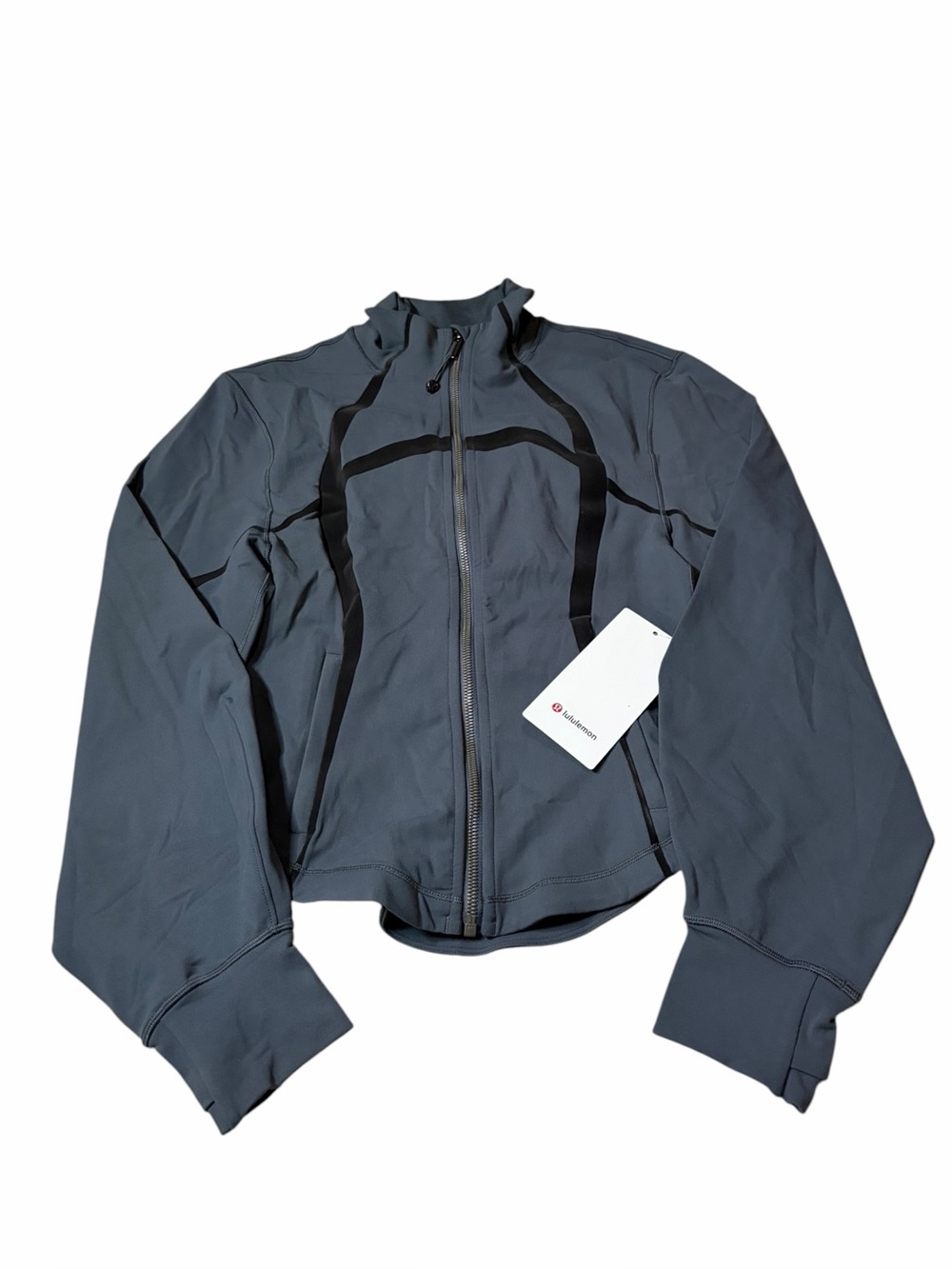 NWT Lululemon Define Corsetry Jacket *Luon (Coal Grey) Size 8